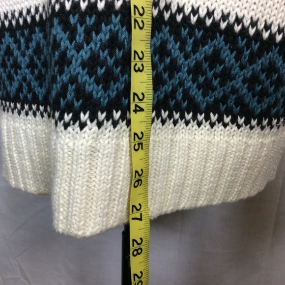 Woods & Gray Sweater Cream Multi Color VTG - Picture 7 of 10